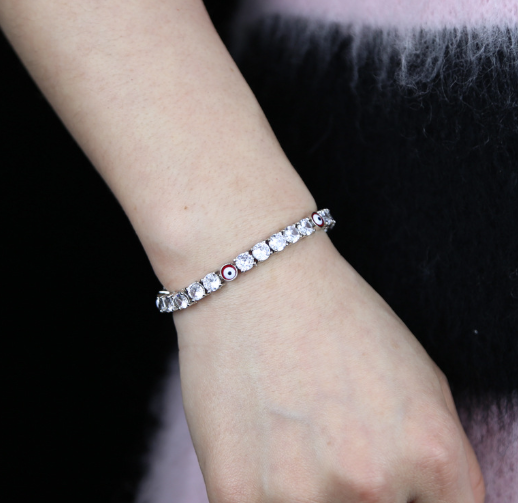 5mm Zircon Eye Tennis Bracelet