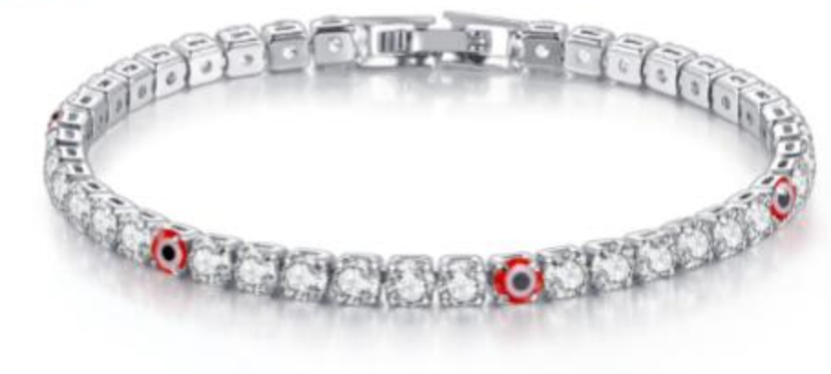 5mm Zircon Eye Tennis Bracelet