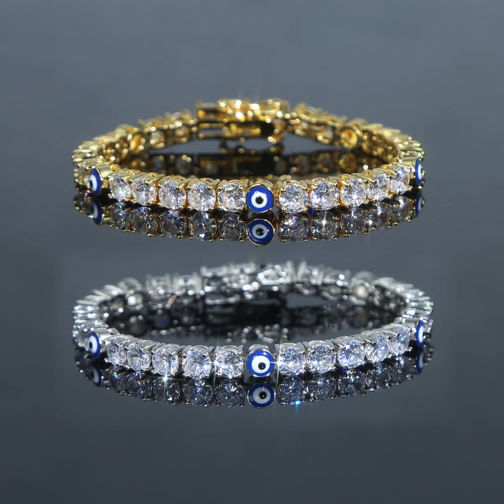 5mm Zircon Eye Tennis Bracelet